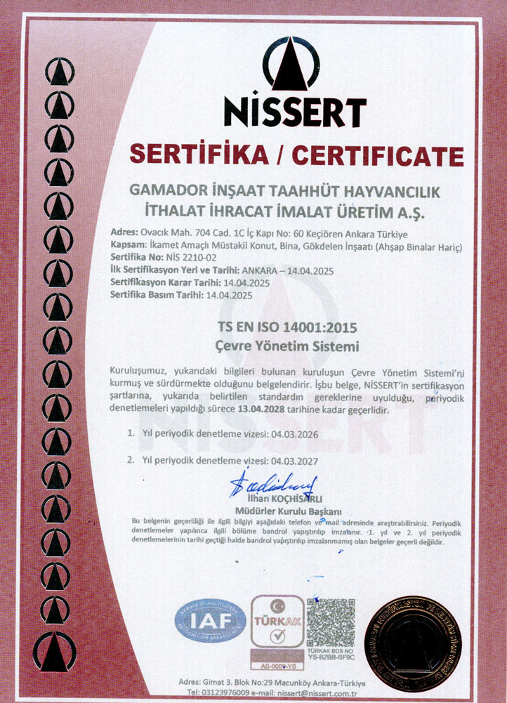 ISO 14001 Sertifikası (TR)
