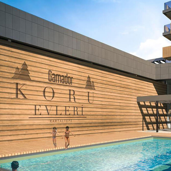 Gamador koru-evleri Proje Görselleri